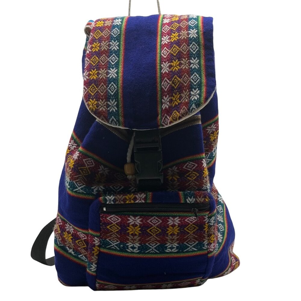 Unbranded Multicolor Winter Drawstring Backpack B… - image 1